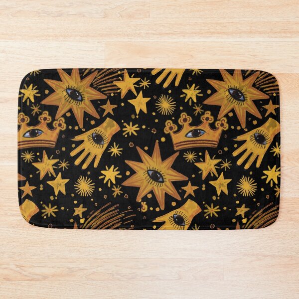 Item preview, Retro 90s whimsy goth Celestial magic – Astrology-Inspired Golden Pattern Witchy Aesthetic - Illustration Jemma Jamie Skidmore  designed and sold by Jemma Jamie Skidmore.