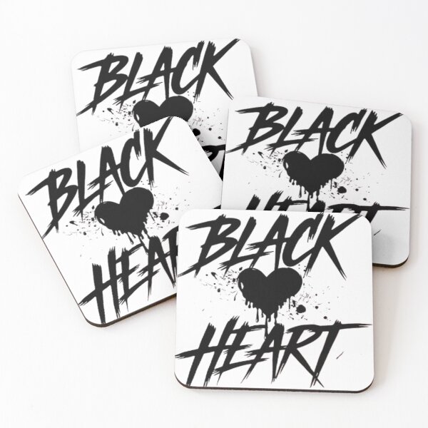 Item preview, Bold "Black Heart" Dripping Grunge Art – Edgy and Minimalist Design designed and sold by GemBob Creations.