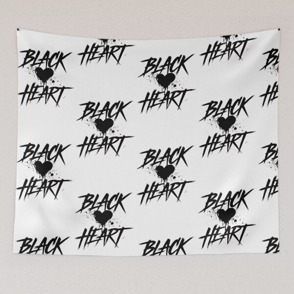 Item preview, Bold "Black Heart" Dripping Grunge Art – Edgy and Minimalist Design designed and sold by GemBob Creations.
