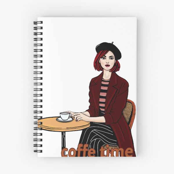 Item preview, Coffe time with beautiful girl designed and sold by ArbuzWorldz.