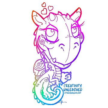 Artwork thumbnail, Rainbow Love Dragon by StudioWillich