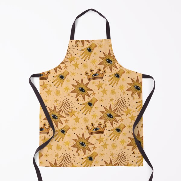 Item preview, Retro 90s whimsy goth day Celestial magic – Astrology-Inspired Golden Pattern Witchy Aesthetic - Illustration Jemma Jamie Skidmore designed and sold by Jemma Jamie Skidmore.