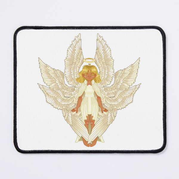 Aperçu de l'œuvre Tan Angel With Short Wavy Blonde Hair créée et vendue par Rychipuff.