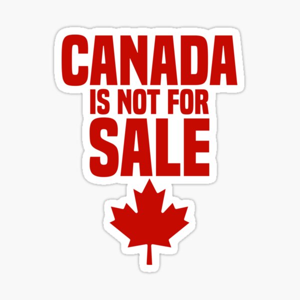 Vista previa del artículo con la obra «Canadá no está a la venta», diseñado y vendido por Muto0.