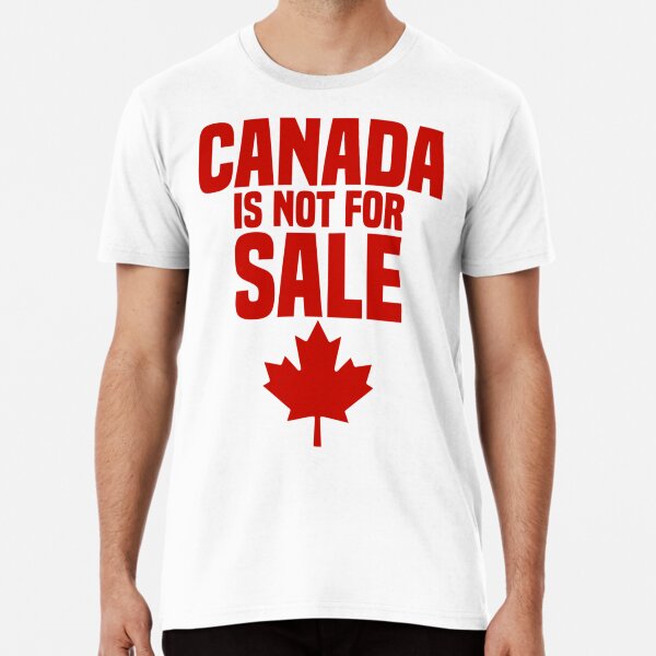 Vista previa del artículo con la obra «Canadá no está a la venta», diseñado y vendido por Muto0.