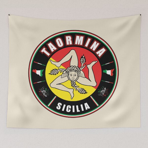 Item preview, Taormina Sicilia Italia bandiera flag designed and sold by studioss76.