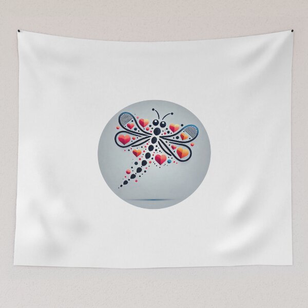 Item preview, Modern Heart Dragonfly designed and sold by Mechanical-Artt.