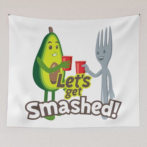 Item preview, JoyPixels™ Lets Get Smashed Avocado Emoji designed and sold by JoyPixels.