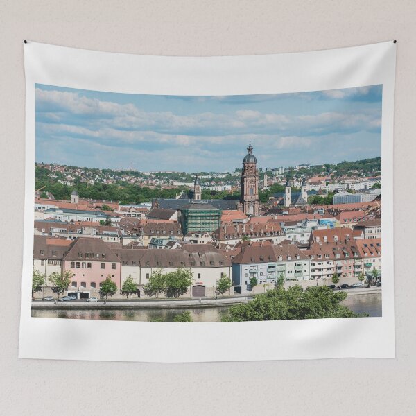 Item preview, Aerial view of the historic city of Wurzburg designed and sold by dvoevnore.