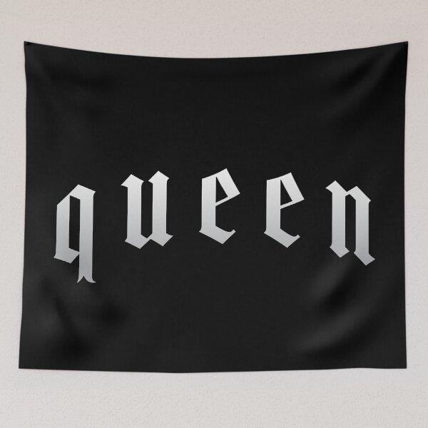 Item preview, Queen Gothic Style Typography Design designed and sold by thegoodwordsco.