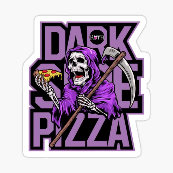 Dark Side Pizza Grimm Cove Sticker