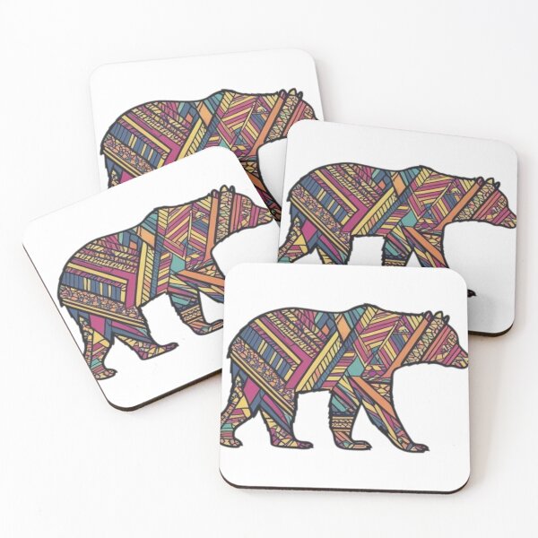 Item preview, Colorful Geometric Bear – Bold & Modern Design designed and sold by CoachCreates.