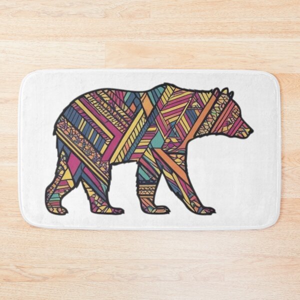 Item preview, Colorful Geometric Bear – Bold & Modern Design designed and sold by CoachCreates.