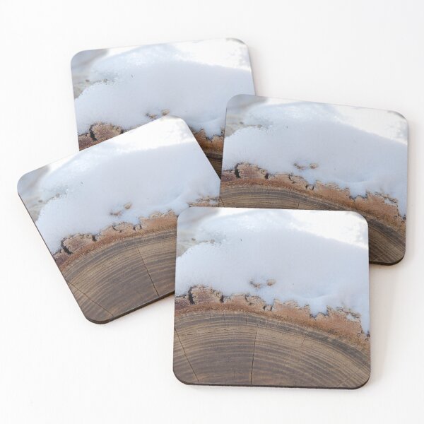 Item preview, Closeup of Snow on a Log designed and sold by Through the Eyes of A Lotus.