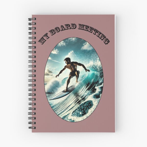 Item preview, Vintage Surfing Surfer Riding a Large Wave on his Surfboard URM designed and sold by urmaddad.