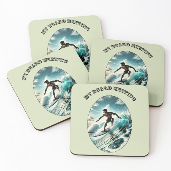 Item preview, Vintage Surfing Surfer Riding a Large Wave on his Surfboard URM designed and sold by urmaddad.