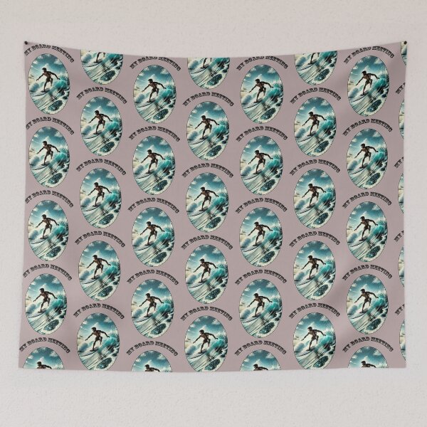 Item preview, Vintage Surfing Surfer Riding a Large Wave on his Surfboard URM designed and sold by urmaddad.