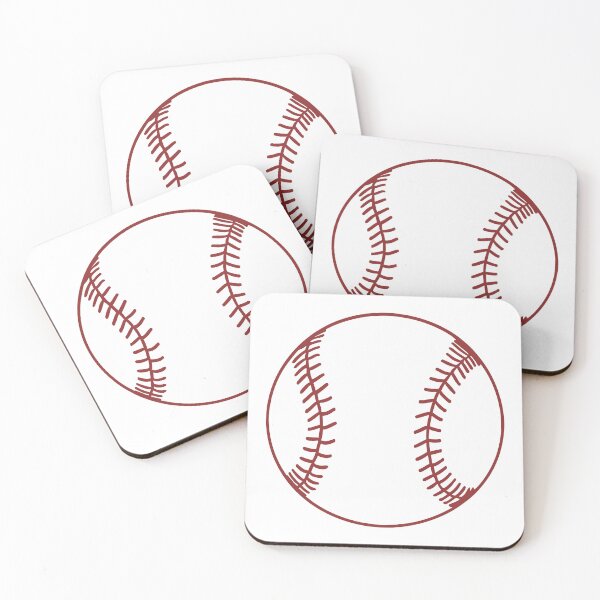 Item preview, Minimal Baseball with Red Stitching designed and sold by theartfulaspie.