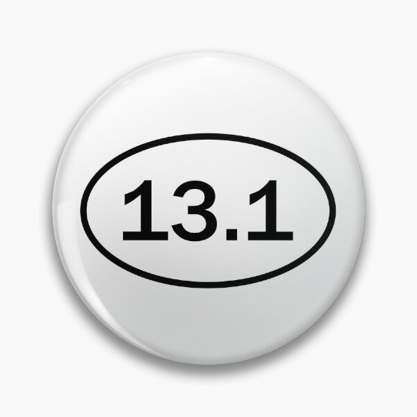Item preview, 13.1 Half Marathon Running Bumper Oval designed and sold by PixVib.