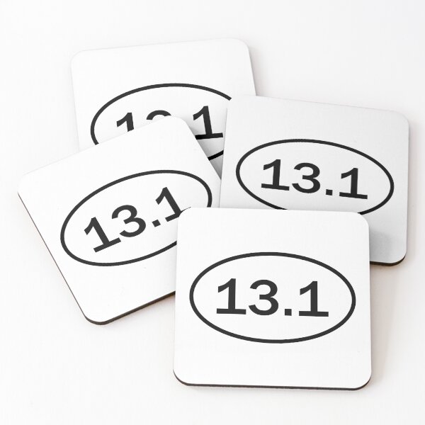 Item preview, 13.1 Half Marathon Running Bumper Oval designed and sold by PixVib.
