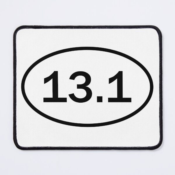 Item preview, 13.1 Half Marathon Running Bumper Oval designed and sold by PixVib.