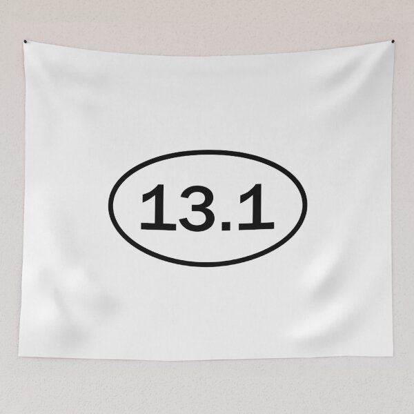 Item preview, 13.1 Half Marathon Running Bumper Oval designed and sold by PixVib.