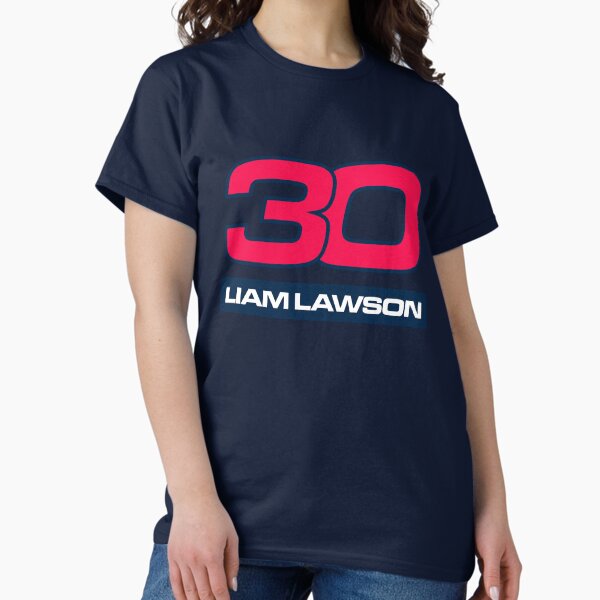 Vista previa del artículo con la obra «Liam Lawson - Piloto de F1 del equipo Red Bull», diseñado y vendido por vectorianera.