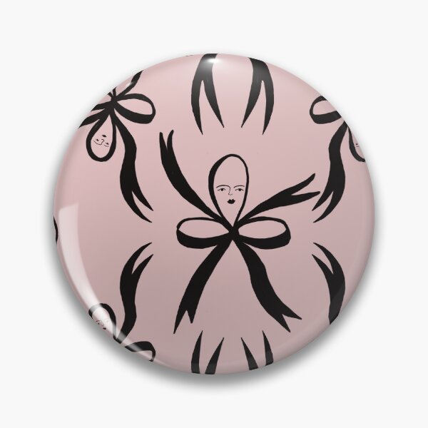 Item preview, Pink and black Coquette Ethereal Ribbon Dancers Surreal Abstract Pattern Illustration Jemma Jamie Skidmore  designed and sold by Jemma Jamie Skidmore.