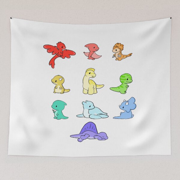 Item preview, Itty Bitty Rainbow of Dinosaurs  designed and sold by Sarah Reed.