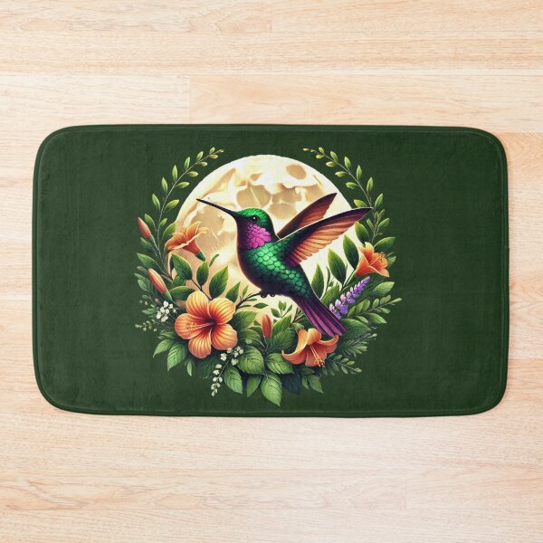Item preview,  Hummingbird and moon colorful design for  bird lovers designed and sold by Meandmyshop.