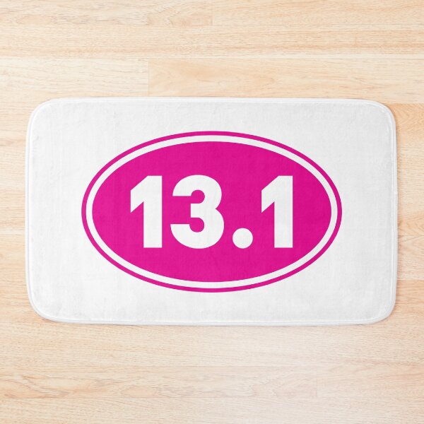 Item preview, Pink 13.1 Half Marathon Running Oval Bumper designed and sold by PixVib.