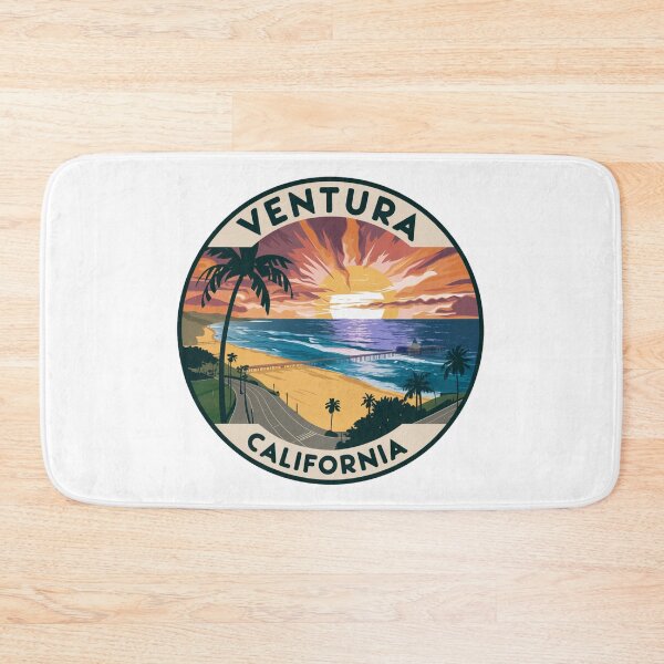 Item preview, Ventura, California - Pier Sunset and Palm Trees designed and sold by CircinusStore.