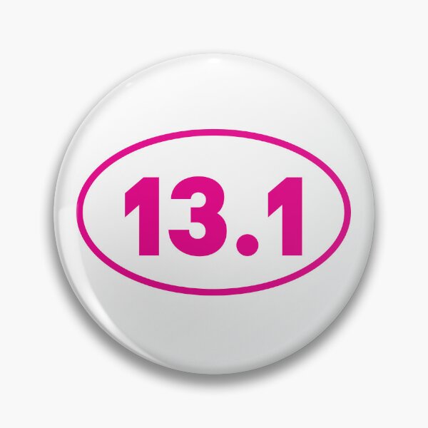 Item preview, Pink 13.1 Half Marathon Running - Runner Oval Bumper designed and sold by PixVib.