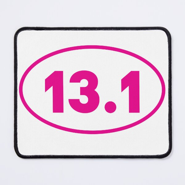 Item preview, Pink 13.1 Half Marathon Running - Runner Oval Bumper designed and sold by PixVib.