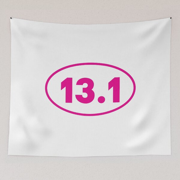 Item preview, Pink 13.1 Half Marathon Running - Runner Oval Bumper designed and sold by PixVib.