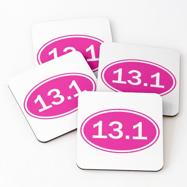 Item preview, Pink 13.1 Half Marathon Running - Runner Bumper designed and sold by PixVib.