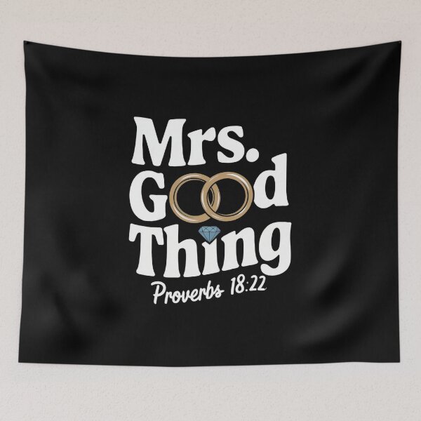 Item preview, Mrs Good Thing Proverbs 18:22 Christian Faith designed and sold by InklingIris.