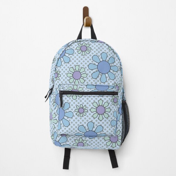 Item preview, Groovy flowers, bigbeat-fueled energetic designs/pastel colors- pastel blue and purple. designed and sold by My-fake-places.