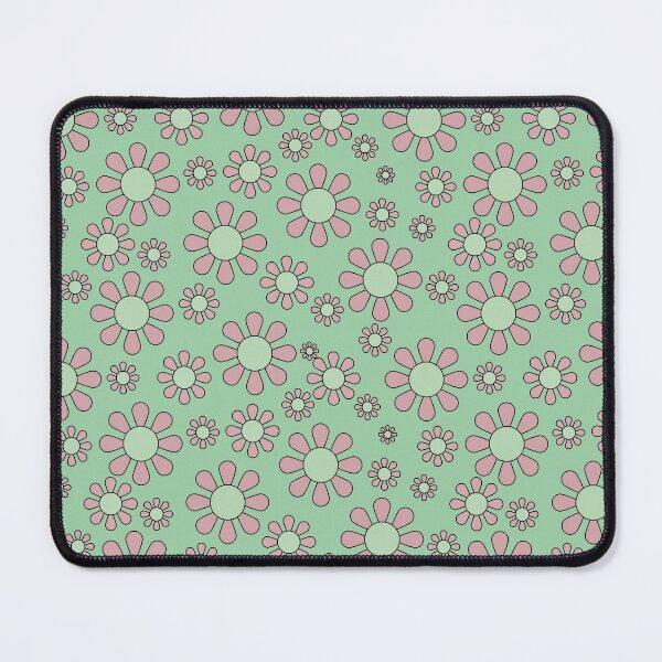 Item preview, Groovy flowers, bigbeat-fueled energetic designs/pastel colors- pastel green and pink. designed and sold by My-fake-places.