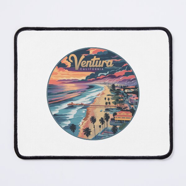 Item preview, Ventura, California - Sunset Pier and Palm Trees designed and sold by CircinusStore.