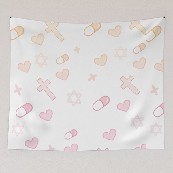 Item preview, (Read desc) Sunset coloured pills and crosses designed and sold by FurAndWhiskersStudio.
