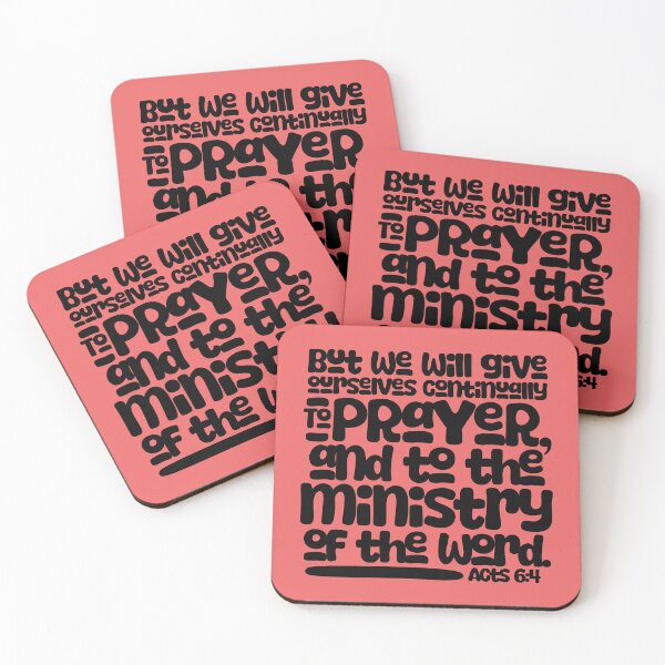 Item preview, ACTS 6:4 designed and sold by alegnacreates.