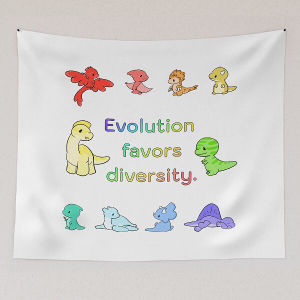 Item preview, Evolution Favors Diversity  designed and sold by Sarah Reed.
