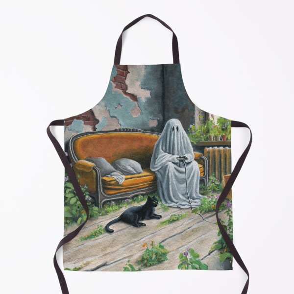 Item preview, Ghost playing a video game 025 designed and sold by Ghosture.