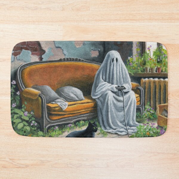 Item preview, Ghost playing a video game 025 designed and sold by Ghosture.