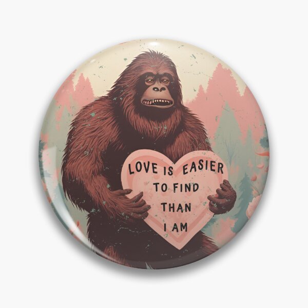 Item preview, Bigfoot Valentines Day Sasquatch Love Message designed and sold by SStarDesigns.