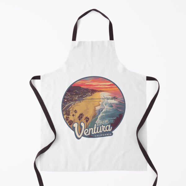 Item preview, Ventura, California - Sunset: Iconic Pier and Palm Trees designed and sold by CircinusStore.
