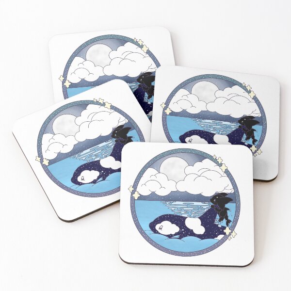 Item preview, Dandelion Daemon - Mirror - Sea, Moon, Sky designed and sold by Sarah Reed.