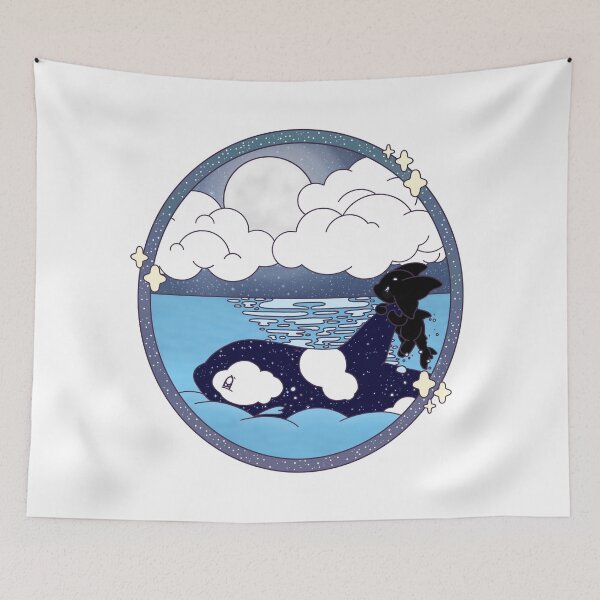 Item preview, Dandelion Daemon - Mirror - Sea, Moon, Sky designed and sold by Sarah Reed.