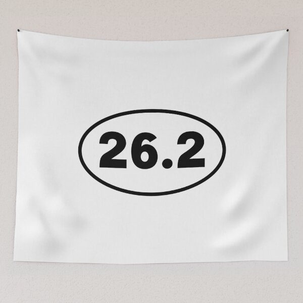 Item preview, 26.2 Mile Running Marathon Car Decal designed and sold by PixVib.